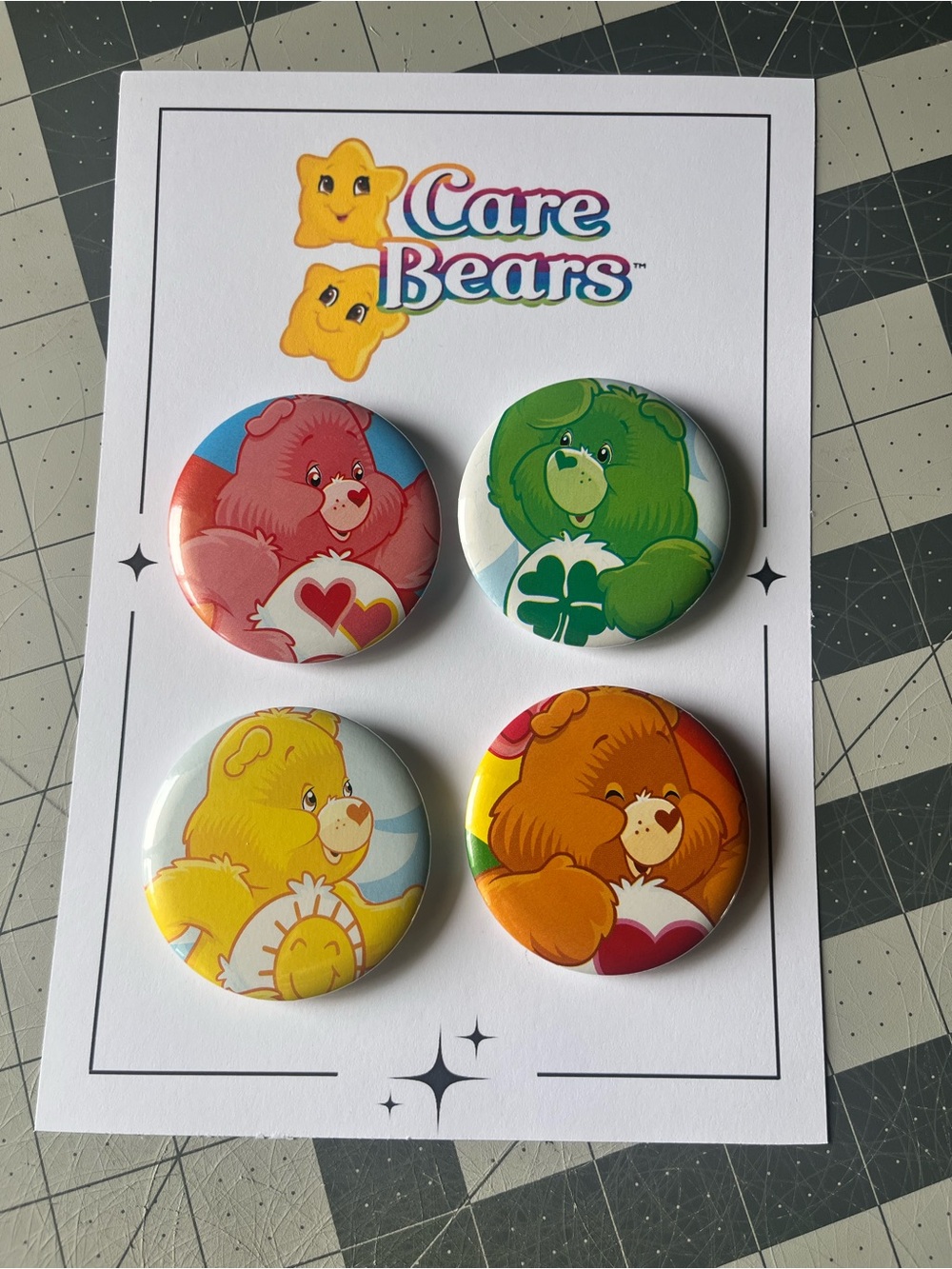 Care Bears Pin Button set
